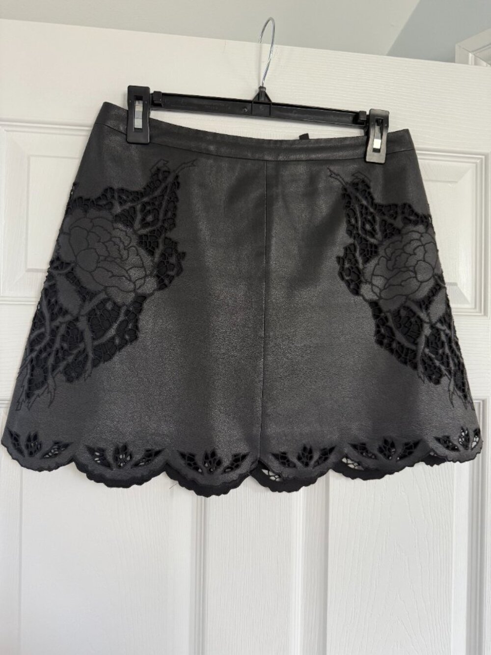 BCBG max Azria Faux Leather mini skirt
